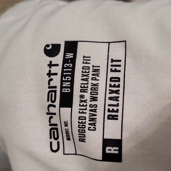 CARHARTT Rugged Flex Relaxed Fit Canvas Work Pant Tan Womens Size 10 - Picture 6 of 10